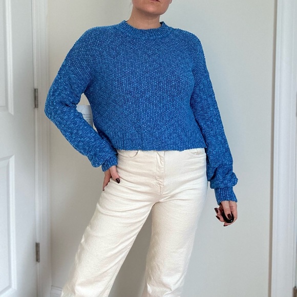 Chunky Slub Crew Neck Sweater - Picture 2 of 8